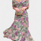Luana - Stilvolles V-Ausschnitt Kleid