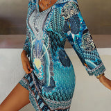 Alli - Buntes Boho Kleid