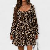 Leopardenmuster Kleid