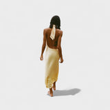 Gala - Halterneck-Satin Kleid
