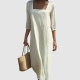 Nádia - Leinenkleid