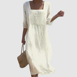Nádia - Leinenkleid
