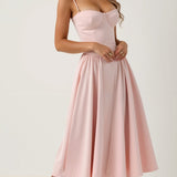 Odete - Midi-Kleid mit strukturellem Korsett
