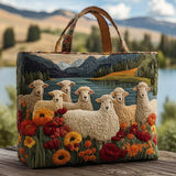 Cartera Artesanal - Ovejas Junto al Lago