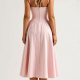 Odete - Midi-Kleid mit strukturellem Korsett