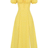 Aviana - Puffärmel Bloom-Kleid