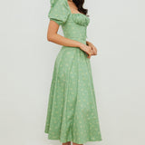 Aviana - Puffärmel Bloom-Kleid