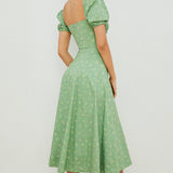 Aviana - Puffärmel Bloom-Kleid