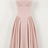 Odete - Midi-Kleid mit strukturellem Korsett