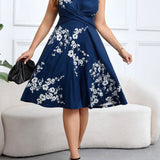 Danica - Blumenkleid zum Wickeln