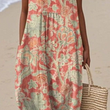 Elis - Gemustertes Vintage-Kleid