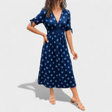 Eva - Midi Kleid mit Punkten