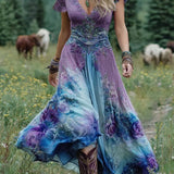 Serena - Blumiges Maxi Kurzkleid