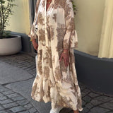 Eini - Langes Kleid mit Ärmeln