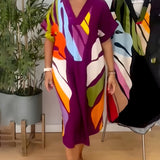Rianna - Abstrakt gemustertes Kleid