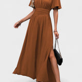 Eterna - Elegantes Schwarzes Maxikleid