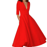 Laura - Damen Midi Kleid