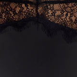 Velina - Langärmliges Spitzen- und Satin-Kleid