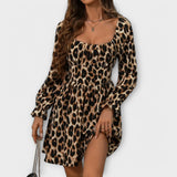 Leopardenmuster Kleid