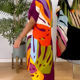 Rianna - Abstrakt gemustertes Kleid