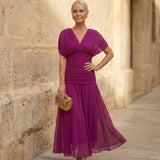 Alli | Elegante Fuchsia Kleid