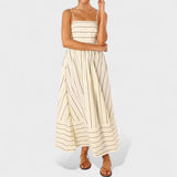 Isabel - Langes gestreiftes Kleid