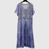 INDIGO | ELEGANTE BLUMENKLEID MIDI