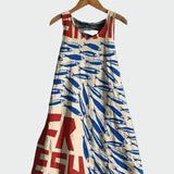 Sardinenmuster Kleid