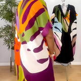 Rianna - Abstrakt gemustertes Kleid