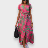 Amélia - Midi Blumenmuster Kleid