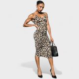 Leopardi - Sexy Enges Kleid