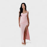 Sarela - Langes Kleid mit offenem Rücken