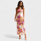 Carmen - Trägerloses Satin-Kleid