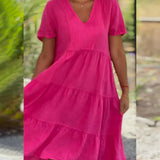 Ella - Entspannendes Sommerkleid mit V-Ausschnitt