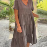 Ella - Entspannendes Sommerkleid mit V-Ausschnitt