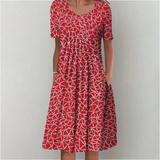 Aada | Stilvolles und lässiges Blumenkleid mit Taschen