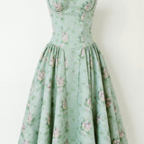 Odete - Midi-Kleid mit strukturellem Korsett