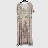 INDIGO | ELEGANTE BLUMENKLEID MIDI