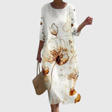 Hayley | Elegantes Blumen Maxi Kleid
