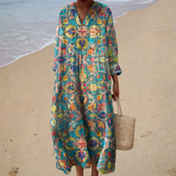 Katharina | Figurschmeichelndes Sommerkleid mit Print