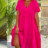 Ella - Entspannendes Sommerkleid mit V-Ausschnitt