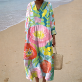 Luise | Figurschmeichelndes Sommerkleid mit Print