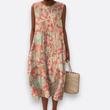 Elis - Gemustertes Vintage-Kleid