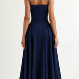 Odete - Midi-Kleid mit strukturellem Korsett