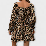 Leopardenmuster Kleid