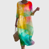 Hayley | Elegantes Blumen Maxi Kleid