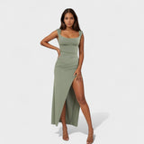 Sarela - Langes Kleid mit offenem Rücken