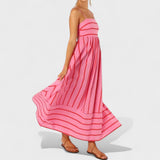Isabel - Langes gestreiftes Kleid