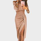 Natália - Elegantes Kleid mit freiem Schulterbereich