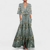 Rute - Elegantes Maxikleid mit Blumenmuster